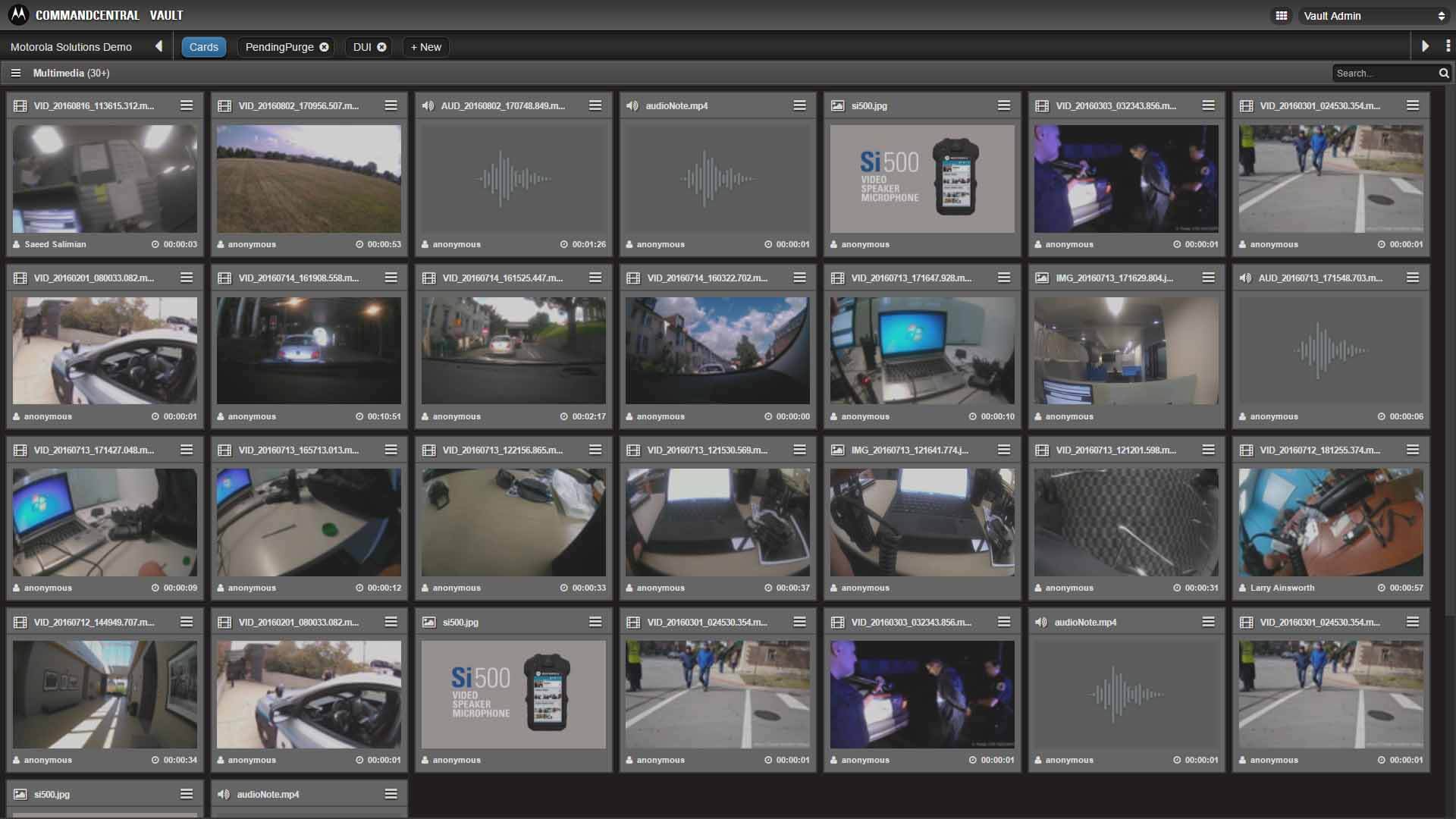 CommandCentral Vault CommandCentral Vault Screenshot